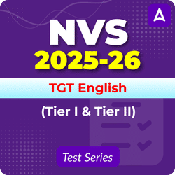 NVS TGT English (Tier I & II) Mock Test 2025
