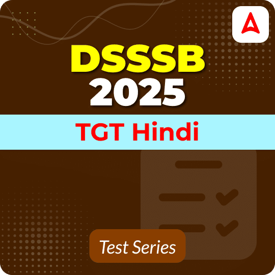 DSSSB TGT Hindi Mock Test 2025