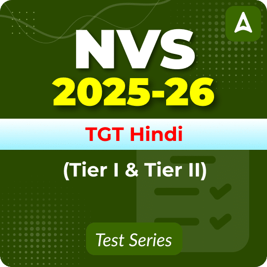 NVS TGT Hindi (Tier I & II) Mock Test 2025
