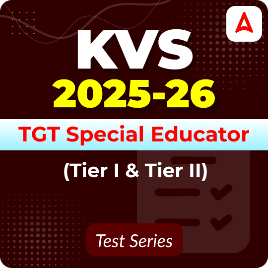 KVS TGT Special Educator (Tier I & II) Mock Test 2025