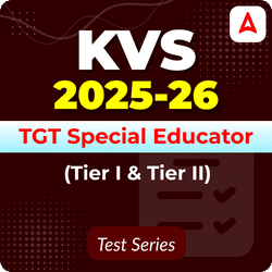 KVS TGT Special Educator (Tier I & II) Mock Test 2025