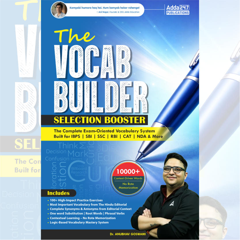 The Vocab Builder Selection Booster Book | 10000+ Context Driven Words-No Rote Memorization useful for Banking (English Printed Edition) by Adda247