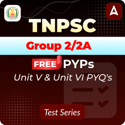 TNPSC Group 2/2A Free PYP Test Series