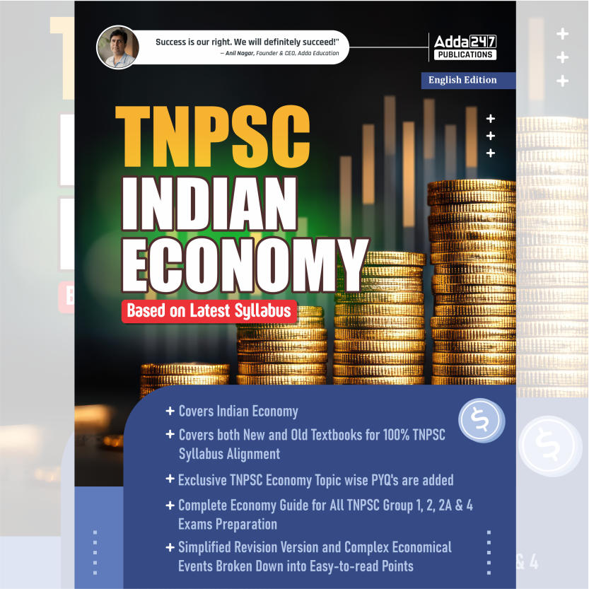 TNPSC Indian Economy – Complete Guide Based on Latest Syllabus (English Printed Edition) By Adda247