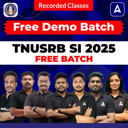 Free Demo Batch - TNUSRB SI 2025 | Tamil | Online Recorded Classes by Adda247