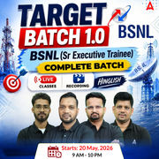 Target Batch1.0  - BSNL (Sr. Executive Trainee) Recruitment | Live + Recording Classes by Adda 247
