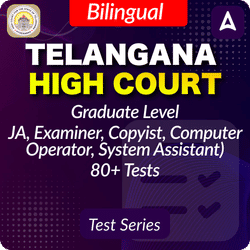 Telangana High Court Graduate Level (JA, Examiner, Copyist, Computer Operator, System Assistant) Mock Test Series 2025 (English & Telugu)