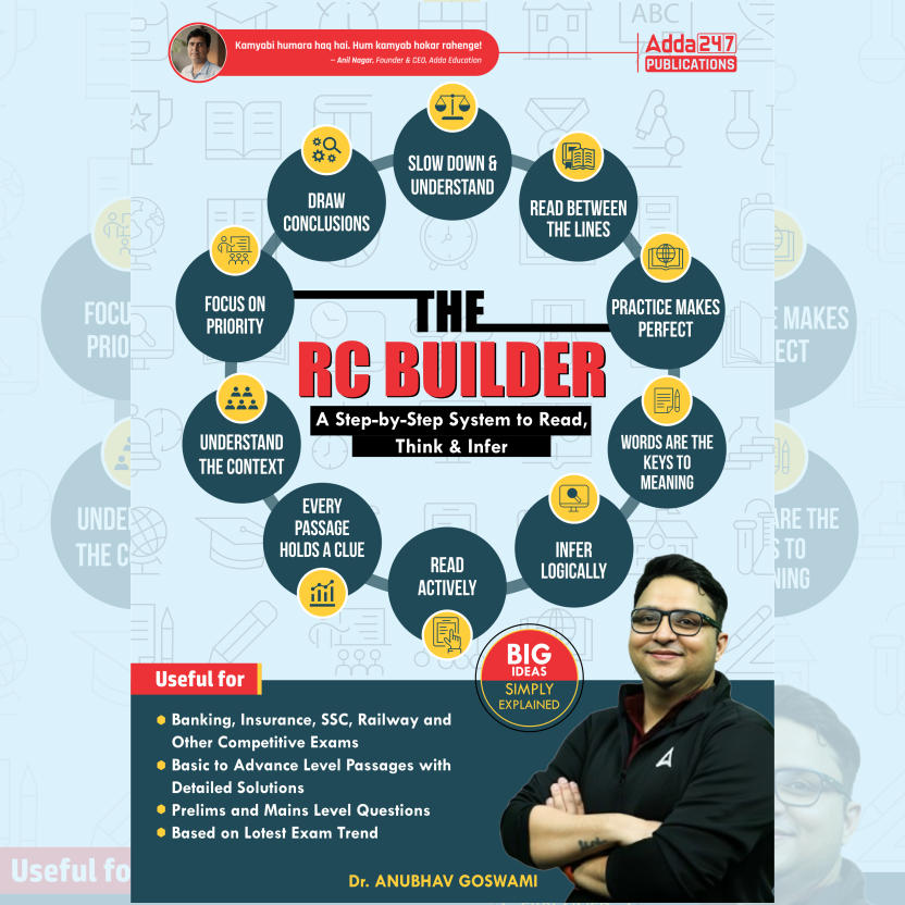 The RC Builder A Step-by-Step Guide to Reading Comprehension Book ( English printed Edition) By Adda247