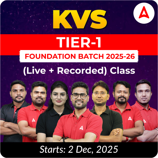 KVS Tier-1 Foundation Batch 2025-26 | Hinglish | Online (Live + Recorded) Class By Adda247