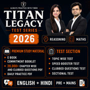Titan Legacy Test Series by Navneet Sir & Sona Mam for SBI & IBPS Exams
