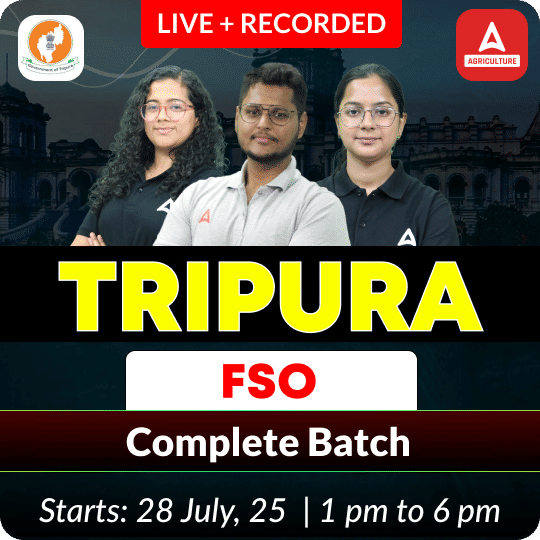 Tripura FSO (Food Safety Officer) 2025 New Batch | Hinglish | Online Live + Recorded Classes By Adda247