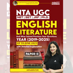 UGC NET English Literature Paper -II Unit Wise Solved Previous Year Questions 2019-2025 (Up to June 2025) English Printed Edition By Adda247