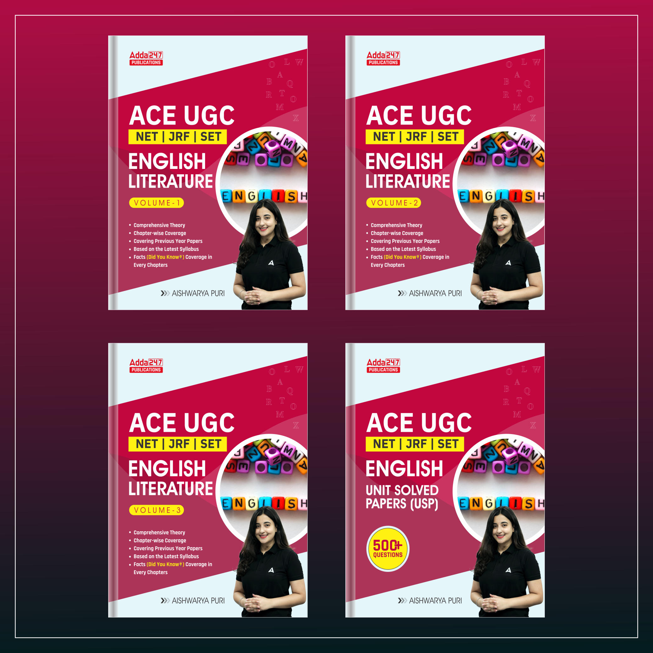 UGC NET Paper II-English Language Complete Books Kit(Printed Edition) By Adda247