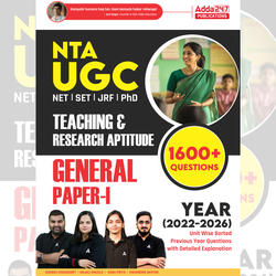 UGC NET General Paper-1 Teaching & Research Aptitude | 1600+ PYQs (2022–2026) | Unit-Wise Solved Questions (English printed Edition) By Adda247