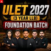 ULET LAW 2027 (3 Year LLB) | FOUNDATION BATCH  | Online Coaching By Adda247