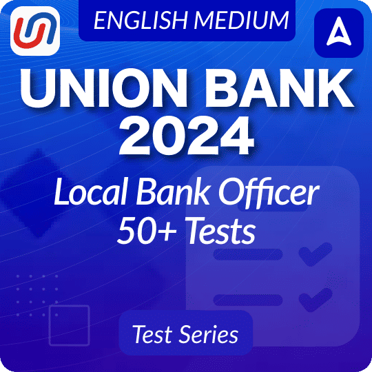 Union Bank Local Bank Officer 2024 Test Series in English by Adda247