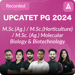 UPCATET PG 2024 Target Batch For M.Sc.(Ag.) / M.Sc.(Horticulture) /M.Sc. (Ag.) Molecular Biology & Biotechnology Pre Recorded | Online Live Classes by Adda 247