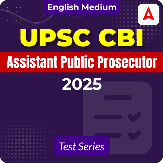 UPSC CBI Assistant Public Prosecutor 2025 Mock Test Series