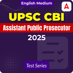 UPSC CBI Assistant Public Prosecutor 2025 Mock Test Series