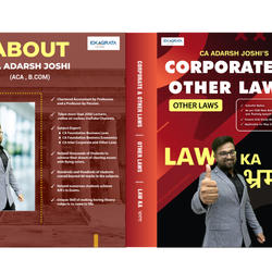 CA Intermediate Corporate and Other Law Text Books By CA Adarsh Joshi