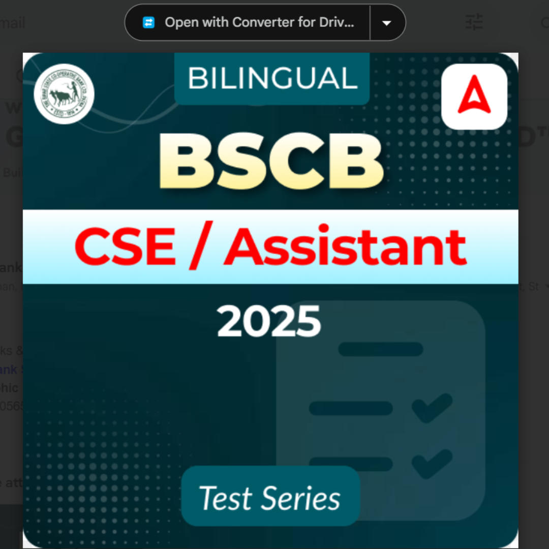 Bihar State Co-operative Bank Customer Service Executive/ Assistant 2025 Mock Test Series