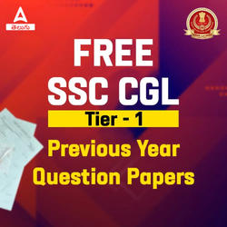 SSC CGL Tier I | PYQ Mock Test Series | Free Online Test Series by Adda247