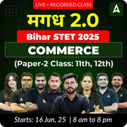 मगध 2.0 | Bihar STET 2025 | Commerce (Paper-2 Class: 11th, 12th) Complete Batch | Online Live + Recorded Classes by Adda 247