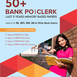 50+ Bank PO & Clerk I Last 5 Years Memory Based Previous Years' Book(English Printed Edition) by Adda247