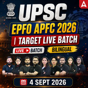 UPSC EPFO APFC 2026 | Target Live Batch | Online Live Classes by Adda 247