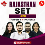 Rajasthan SET | Urdu | Paper 1 + Paper 2 | Video Course by Adda247