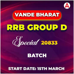 Vande Bharat RRB Group D Special 20833 Batch | Online Live Classes by Adda 247