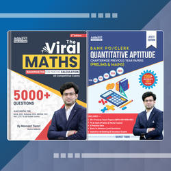 Combo Of Bank PO/Clerk Quant Chapter Wise Previous Year Papers Book & The Viral Maths 2.0 (English Printed Edition) By Adda247