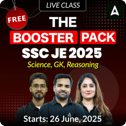 The Booster Pack – SSC JE 2025 (Non-Tech) | Bilingual | Free Online Batch by Adda247
