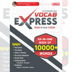 Vocab Express Book | Unlock the power of words | All in One Book of 10000+ Words (English Printed Edition) By Adda247