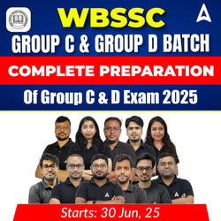 WBSSC Group C & Group D Batch | Complete Preparation Of Group C & D Exam 2025 | Online Live Class By Adda247