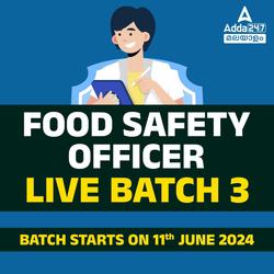 Food Safety Officer Batch 2024 | Online Live Classes by Adda 247