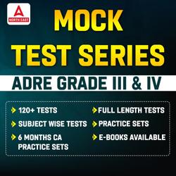 Mock Test Series for ADRE 2023-24 Grade III & IV By Adda247