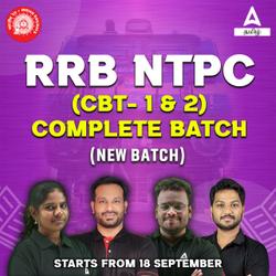 RRB NTPC CBT 1+2 Complete Batch 2024 | Online Live Classes by Adda 247