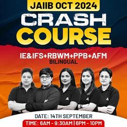 CRASH COURSE | JAIIB OCT 2024 EXAM | PPB + IE & IFS + AFM + RBWM | LIVE CLASSES BY ADDA247