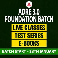 ADRE 3.0 Foundation Batch 2.0 28 January 2025 | Online Live Classes by Adda 247