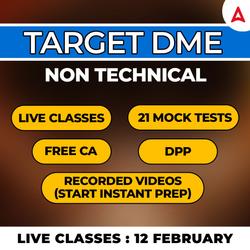 Target DME Non Technical 12 February 2025 Batch | Online Live Classes by Adda 247