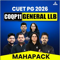 CUET PG 2026 : General LLB MAHAPACK | COQP11 | LAW Entrance | Online Coaching by Adda247