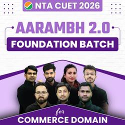 CUET 2026 AARAMBH 2.0 Commerce Complete Foundation Batch with GAT+Language | CUET UG Online Coaching by Adda247