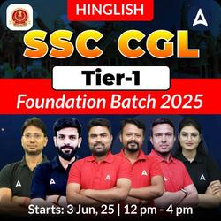 SSC CGL Tier-1 Foundation Batch 2025 | Hinglish | Online Live Class By Adda247