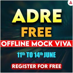 FREE ADRE Mock Viva Offline Batch By Adda247