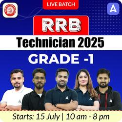 Vande Bharat 1.0 - RRB Technician 2025 (Grade- I) Complete Batch | Online Live Classes by Adda 247