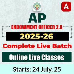 AP Endowment officer 2.0 2025-26 | Complete Live Batch | Online Live Classes By Adda247