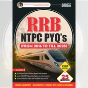 RRB NTPC PYQ’S ( From 2016 To 2025) | 25 PYQ Papers Book | 2500 MCQs (English Printed Edition) By Adda247