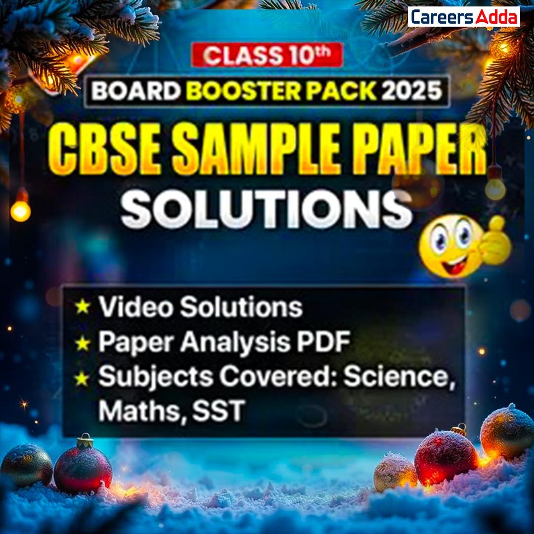 CBSE SAMPLE PAPERS Class 10, 2025-26 - Science, Mathematics, Social Science & English by Adda247