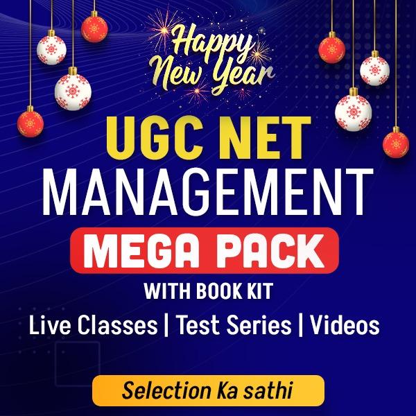 UGC NET MANAGEMENT MEGA PACK WITH BOOK KIT (LIVE CLASSES | TEST SERIES | VIDEOS)